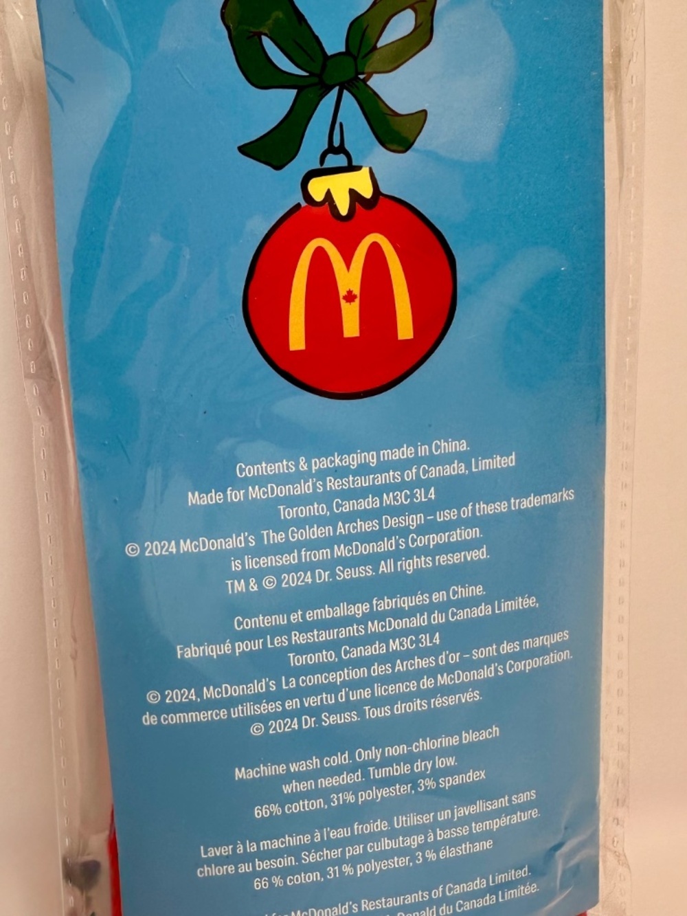 McDonald’s Grinch Socks 2024 Dr Seuss Holiday Socks New - Picture 4 of 5